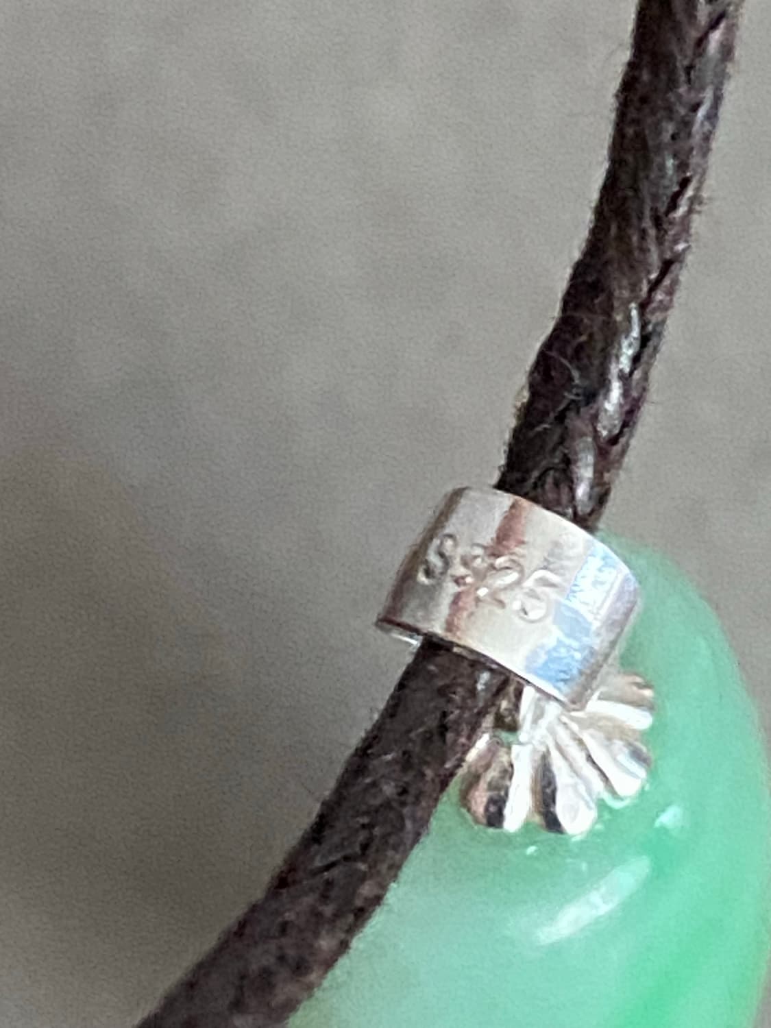 천연 비취 펜던트 실버 목걸이(925) 상품이미지7