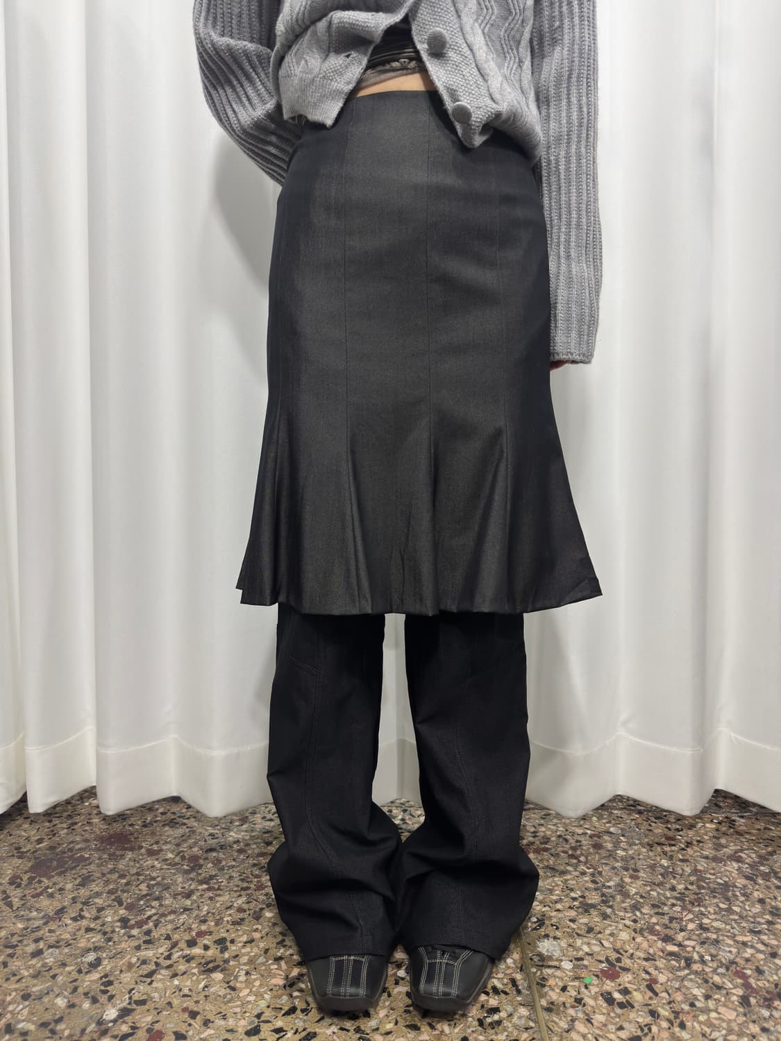 hrbrys glossy midi skirt 상품이미지1