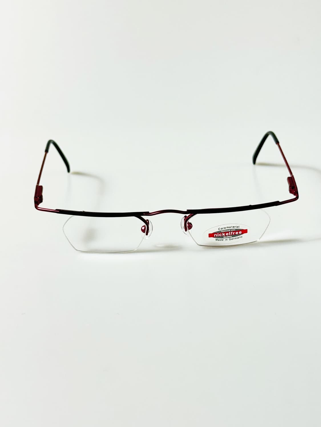 90s 독일제 세미 하프림 와이어 프레임 빈티지 안경 상품이미지2
