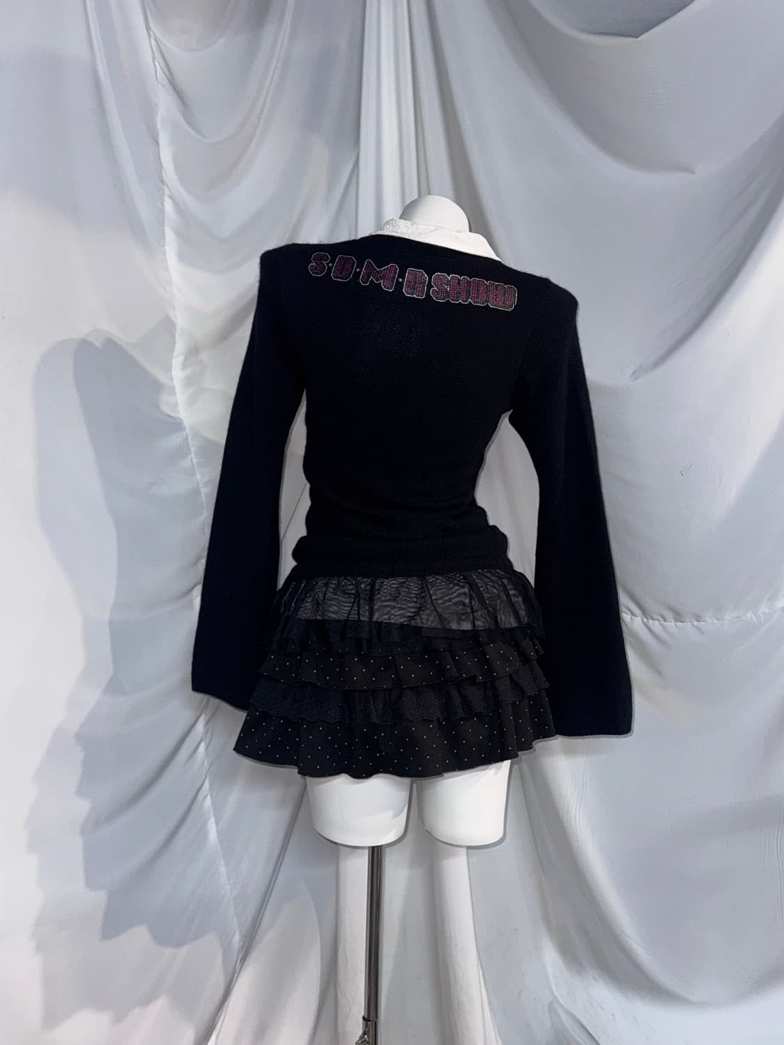 BA-TUS CLUB 바츠클럽 데일리 무채색 펑크 걸프린팅 코디세트  상품이미지6