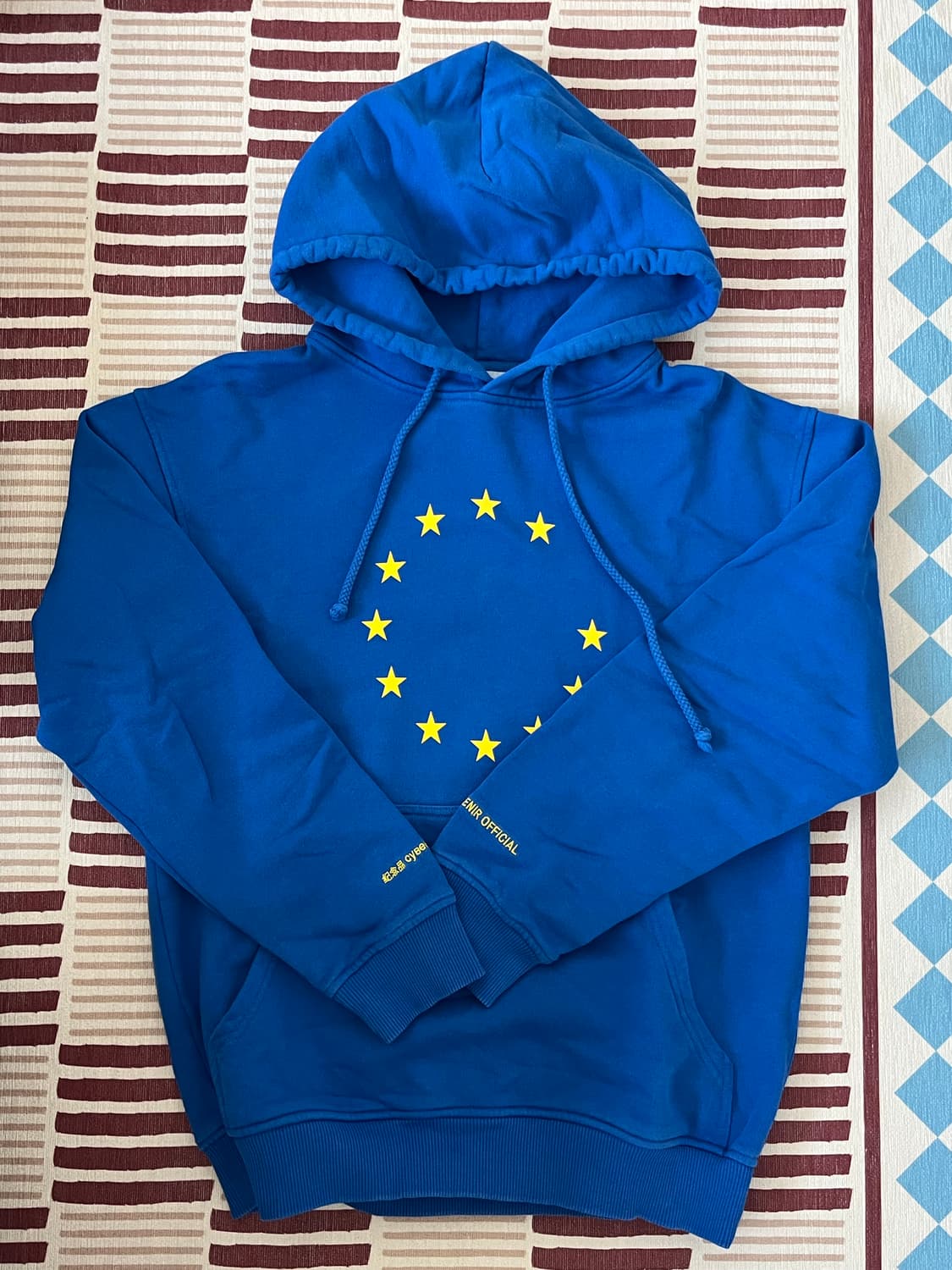 수베니어 오피셜 유니파이 후드 블루 s 상품이미지1