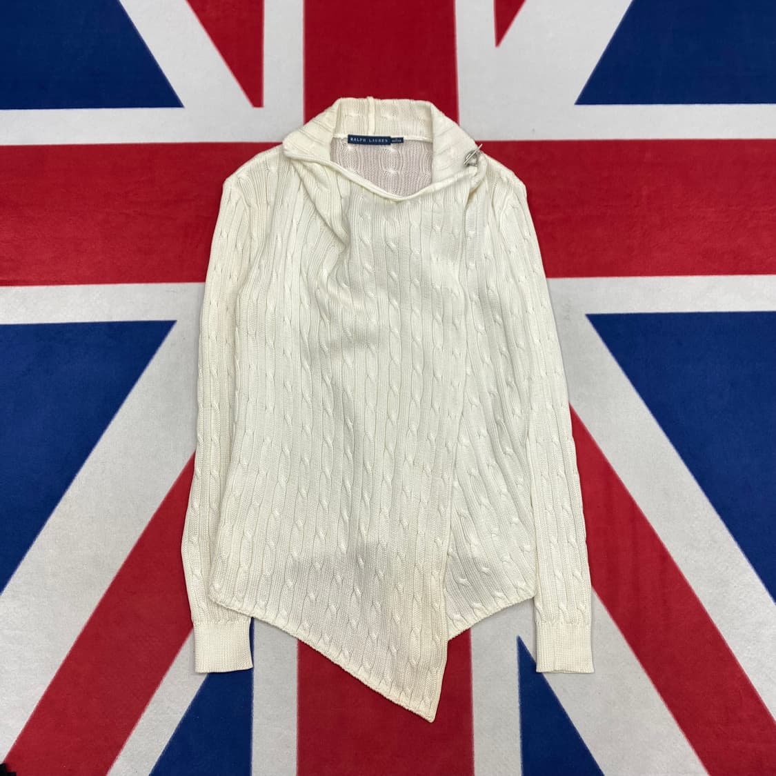 폴로 숄 가디건 여성 S 상품이미지1