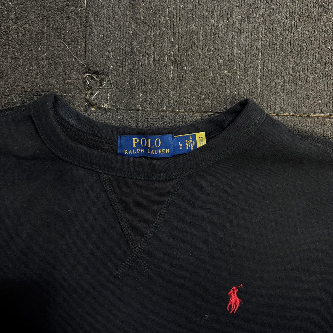 폴로 블랙 맨투맨 L 상품이미지5