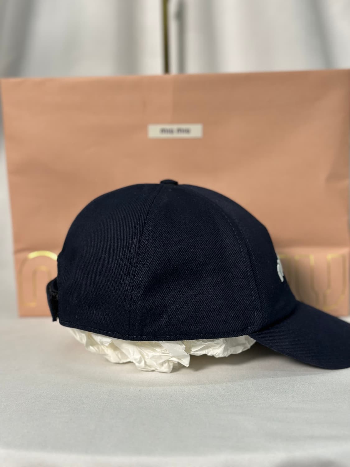 미우미우 드릴베이스볼 볼캡 L 상품이미지4