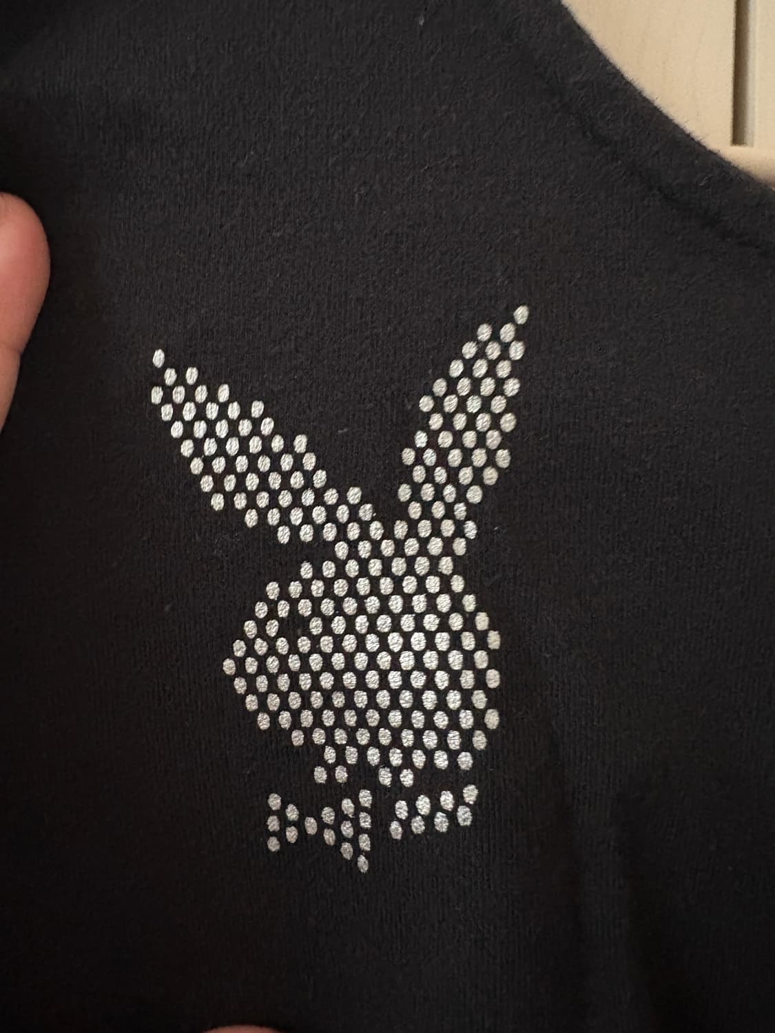 Vintage 큐빅 블랙 티셔츠 상품이미지5