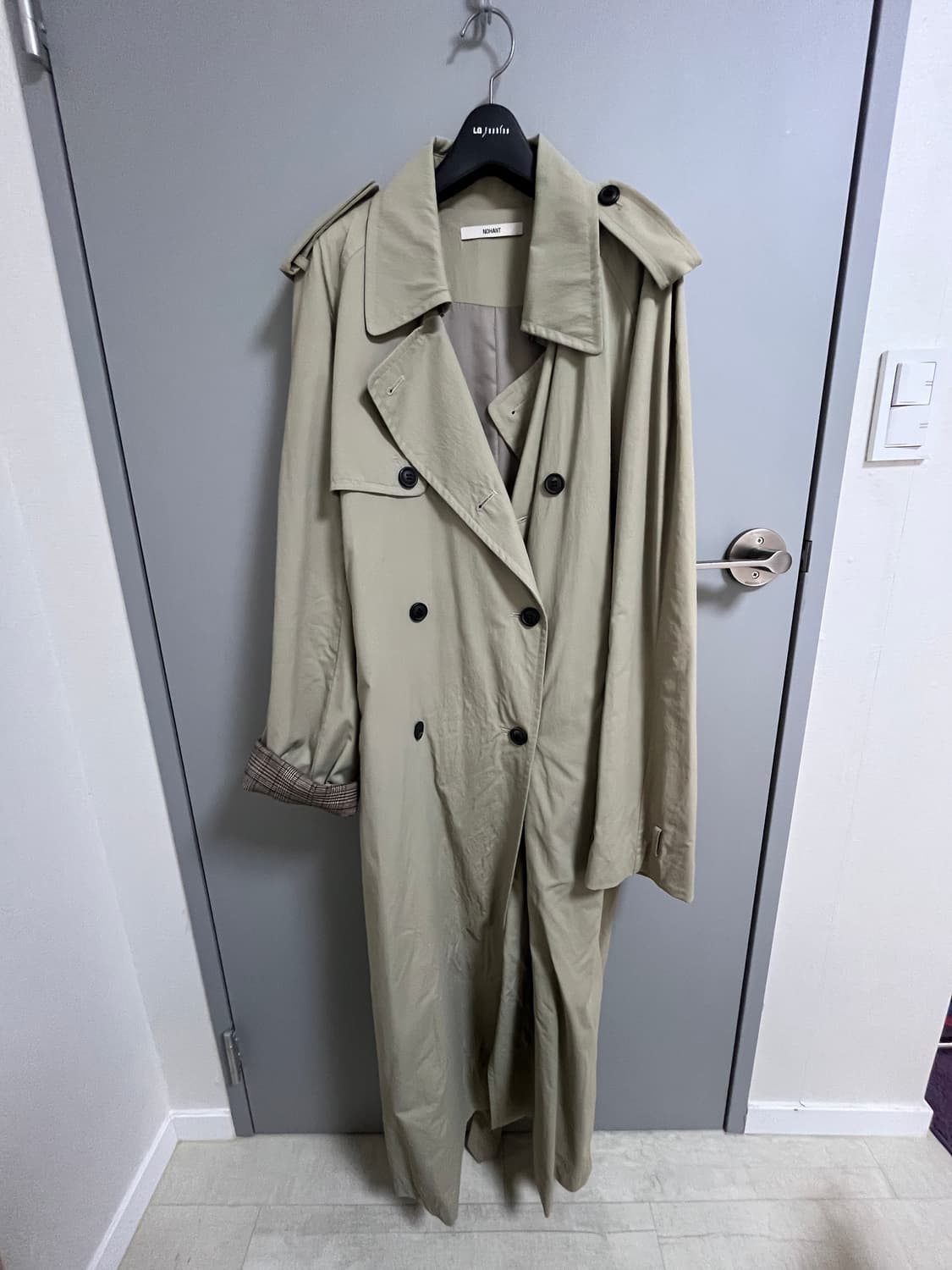 노앙 베이지 트렌치 코트 상품이미지1