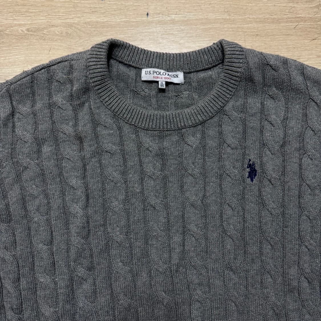 US폴로 케이블 니트 상품이미지2