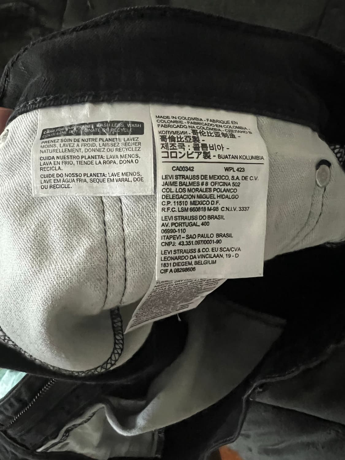 리바이스 559 흑청 32x30 상품이미지6