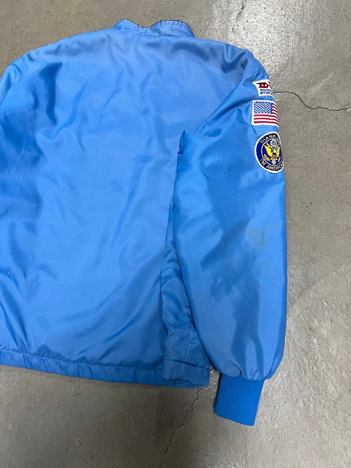 1970s ORIGINAL CRAZY PATCH 빈티지나일론레이싱자켓 상품이미지9