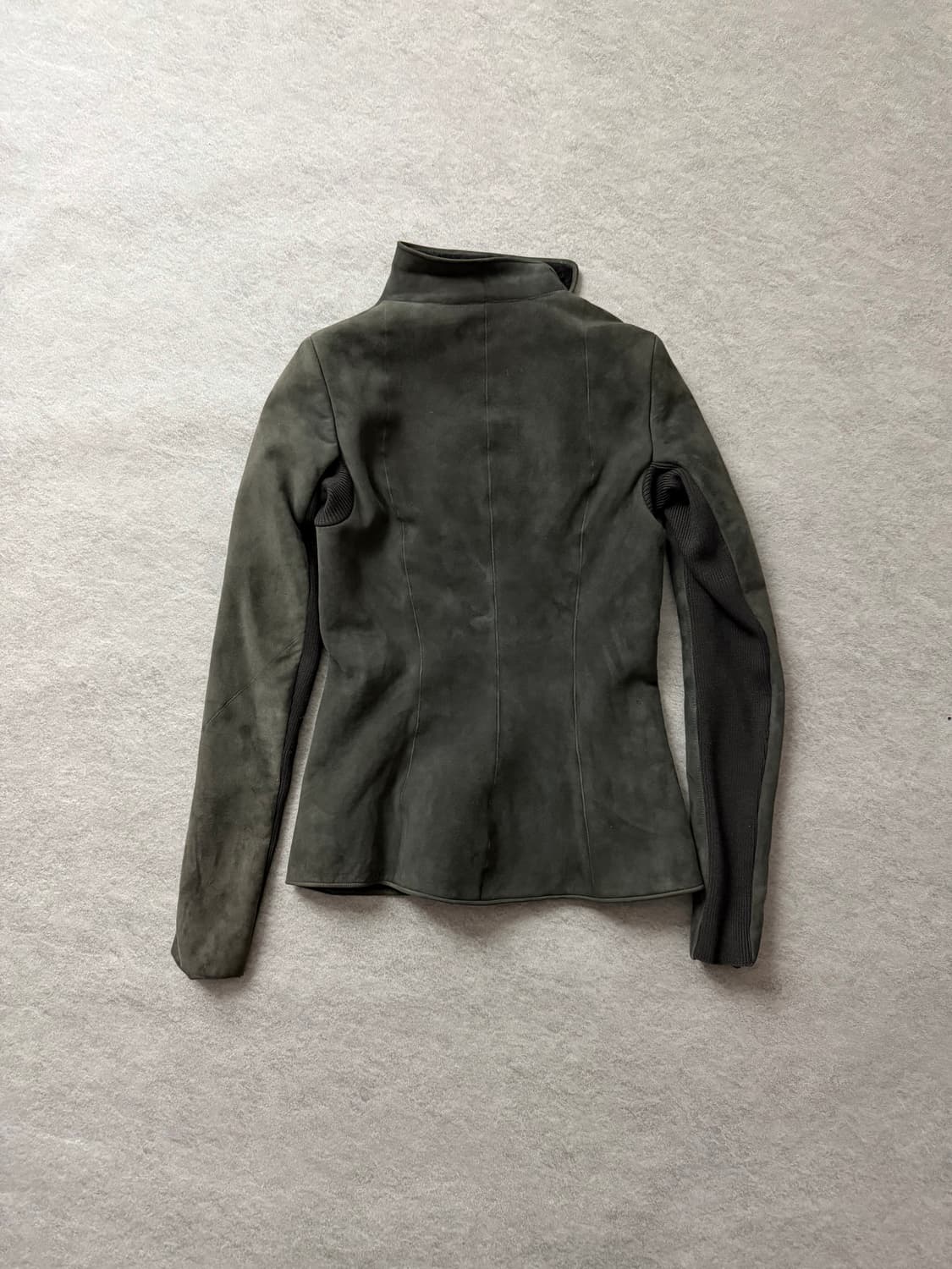 릭오웬스 사선 램스킨 무스탕자켓 상품이미지2