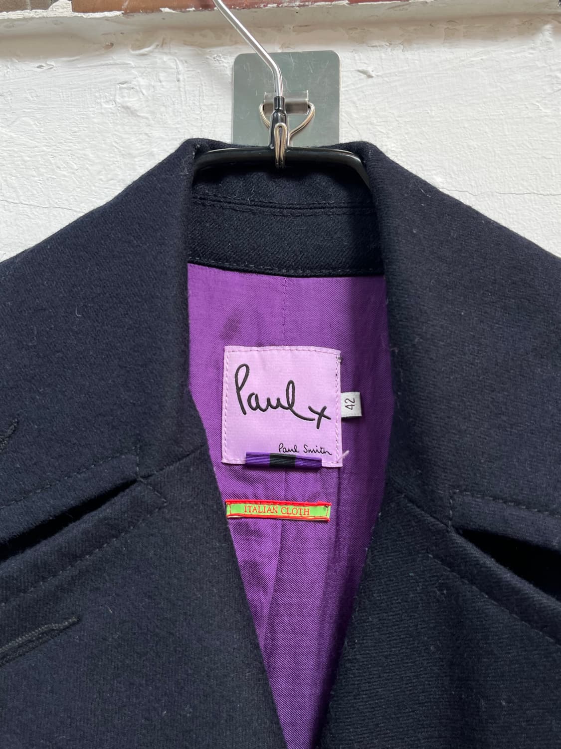 Paul Smith 네이비 더블 브레스티드 울 코트 42 상품이미지3