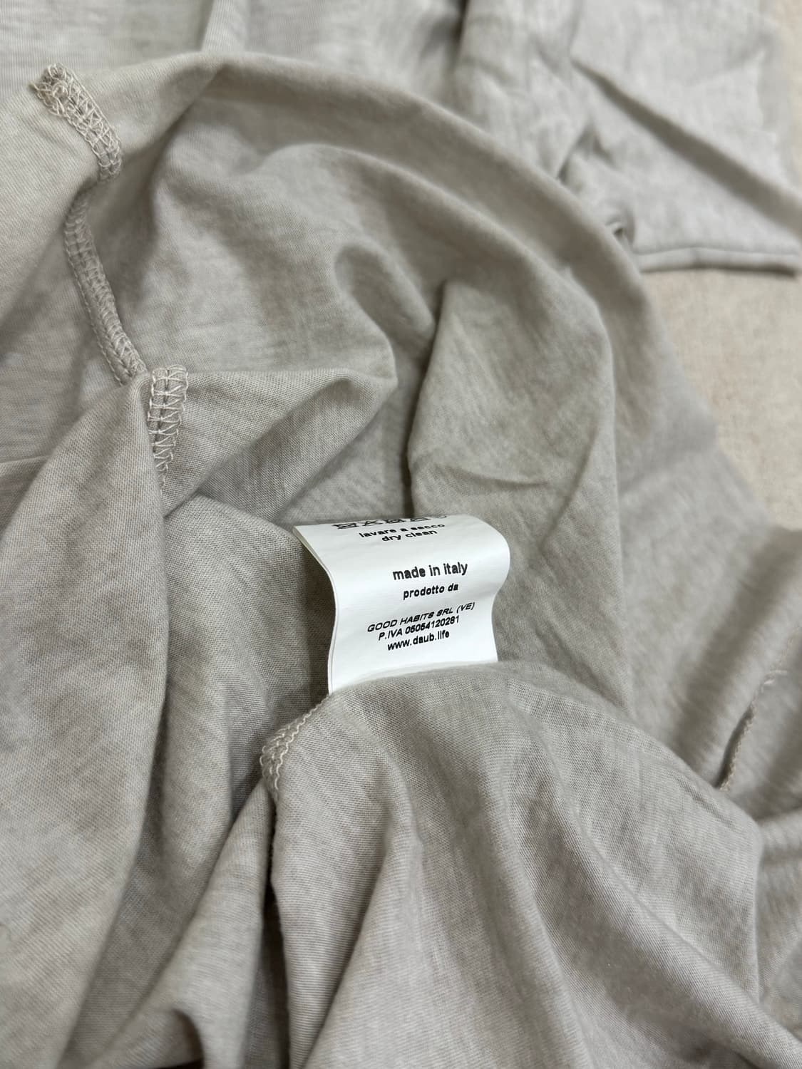 daub 25ss 시멘트 헨리넥 티셔츠 상품이미지6