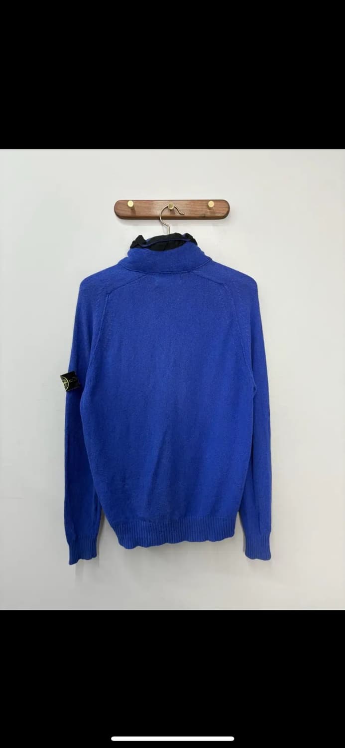 스톤아일랜드 나일론 후드 니트집업 H1848 상품이미지5