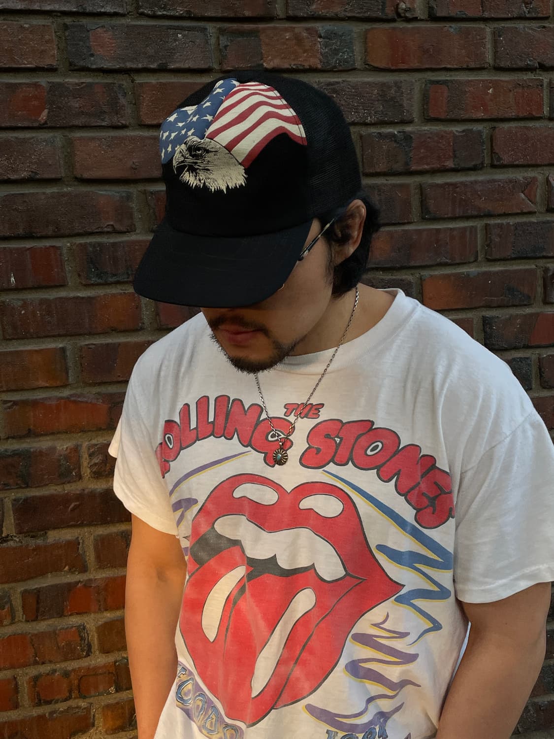 80s USA Flag Trucker Cap 상품이미지5