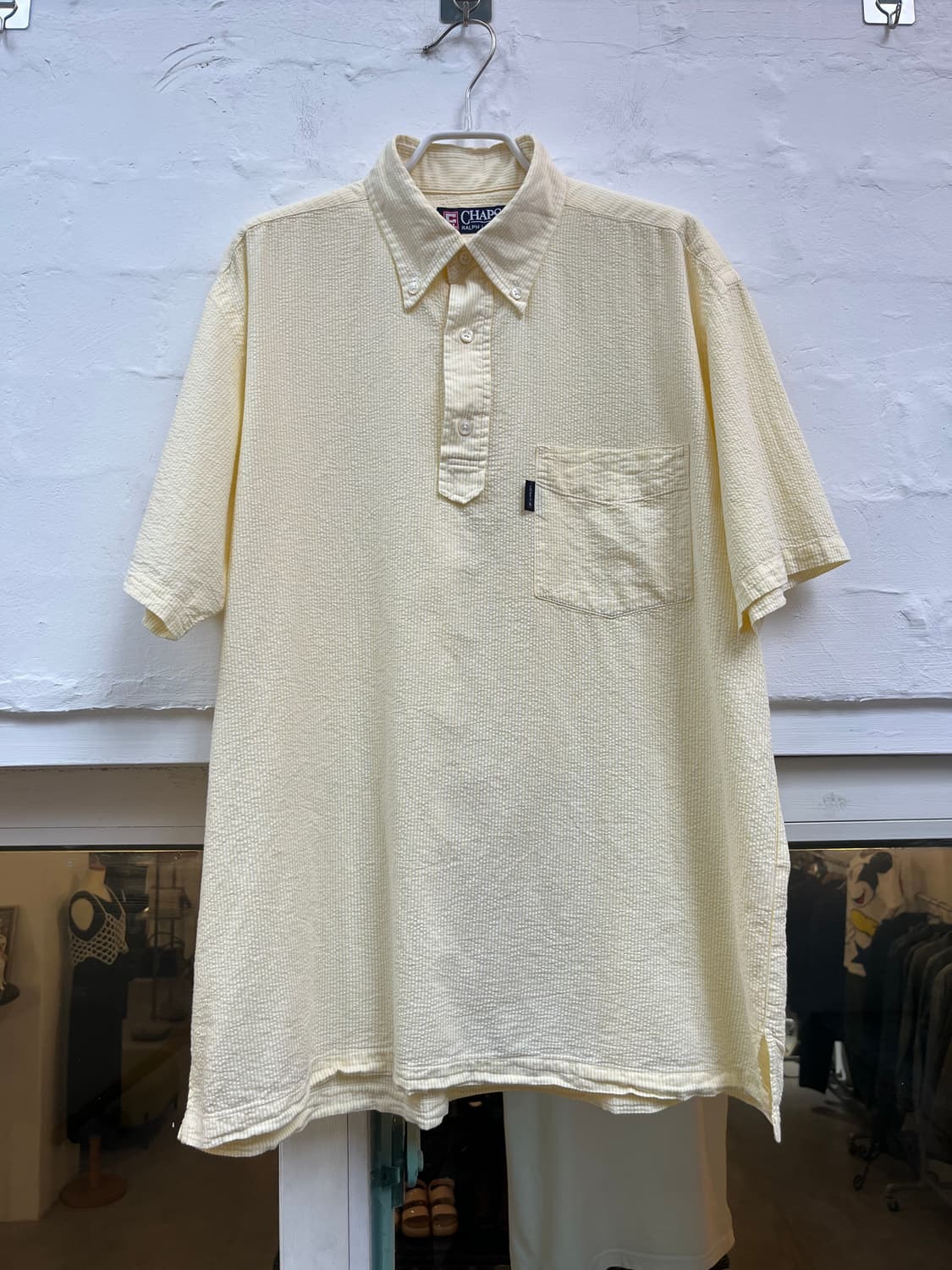 Chaps Ralph Lauren 시어서커 반팔 하프셔츠 L 상품이미지1