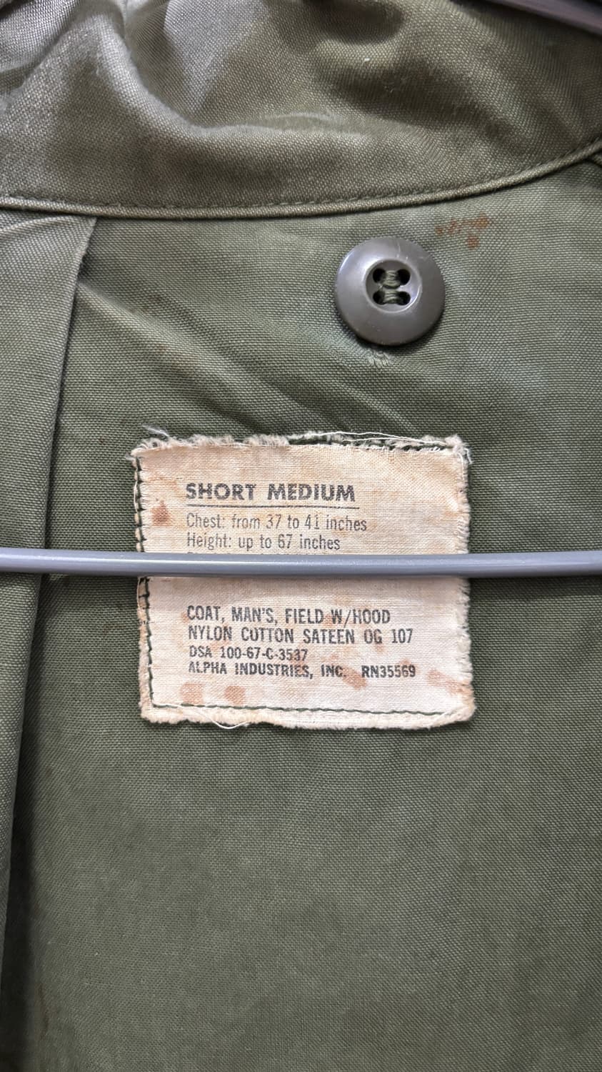M-65 오리지널 필드자켓 S-M사이즈 상품이미지4