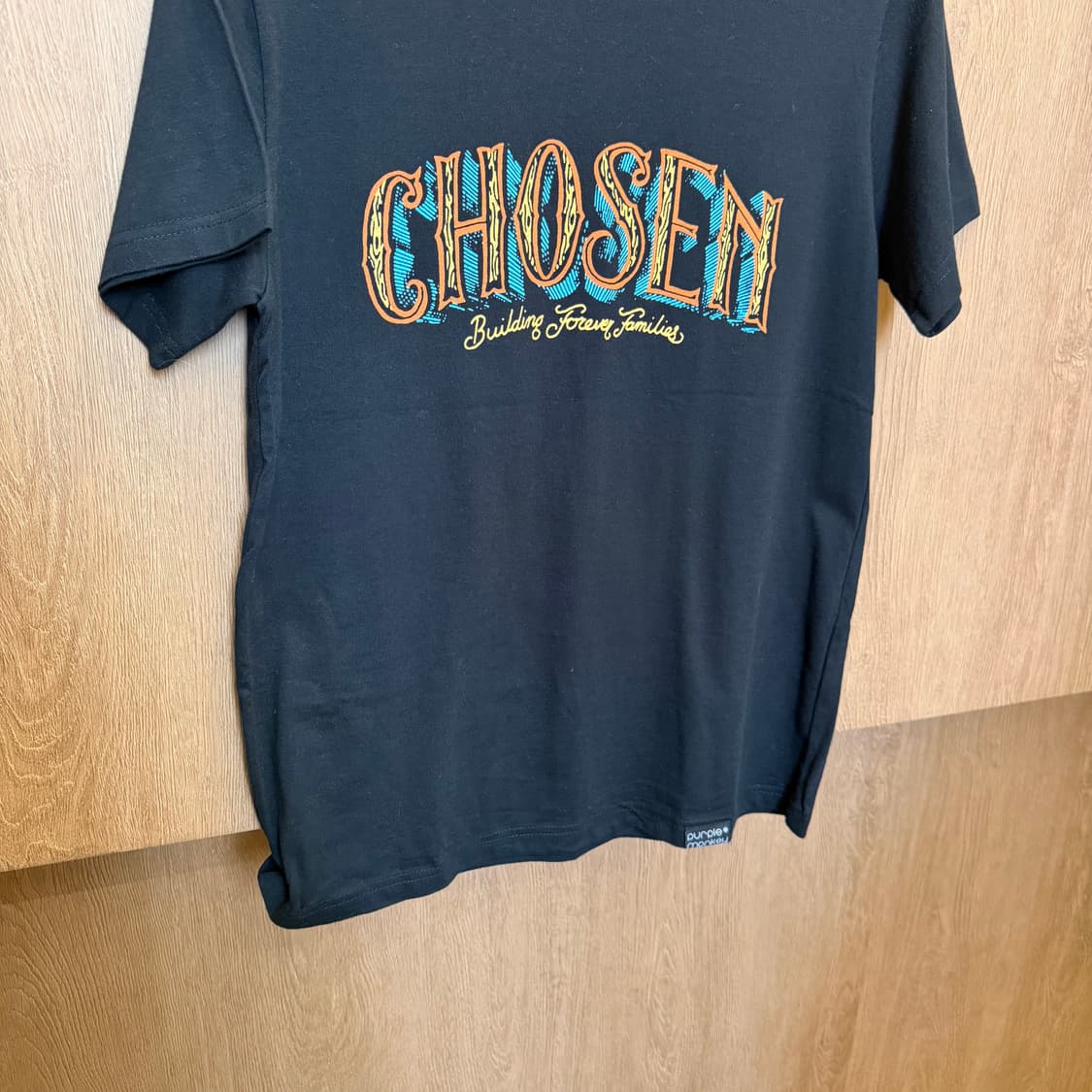 빈티지 반팔 티셔츠 레터링 프린트 디테일 레귤러핏 블랙 상품이미지4