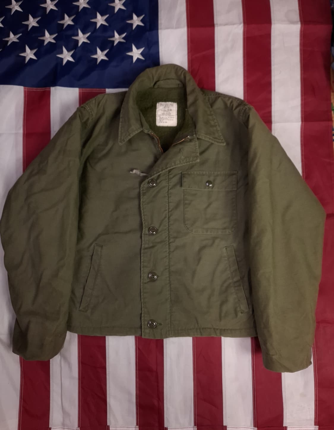 오리지날 80's 미해군 A-2 덱자켓 상품이미지1