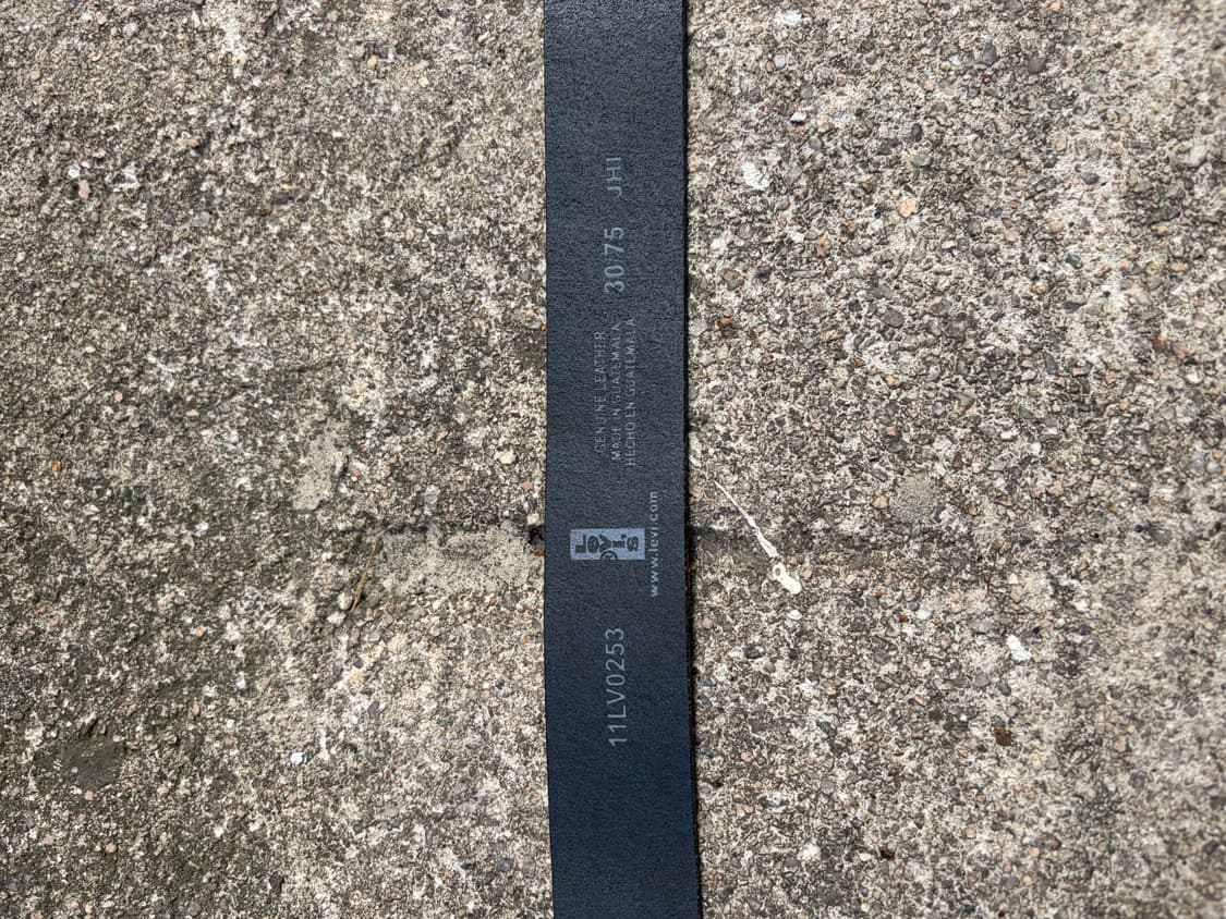 00s Levi’s 블랙 레더 벨트 상품이미지3