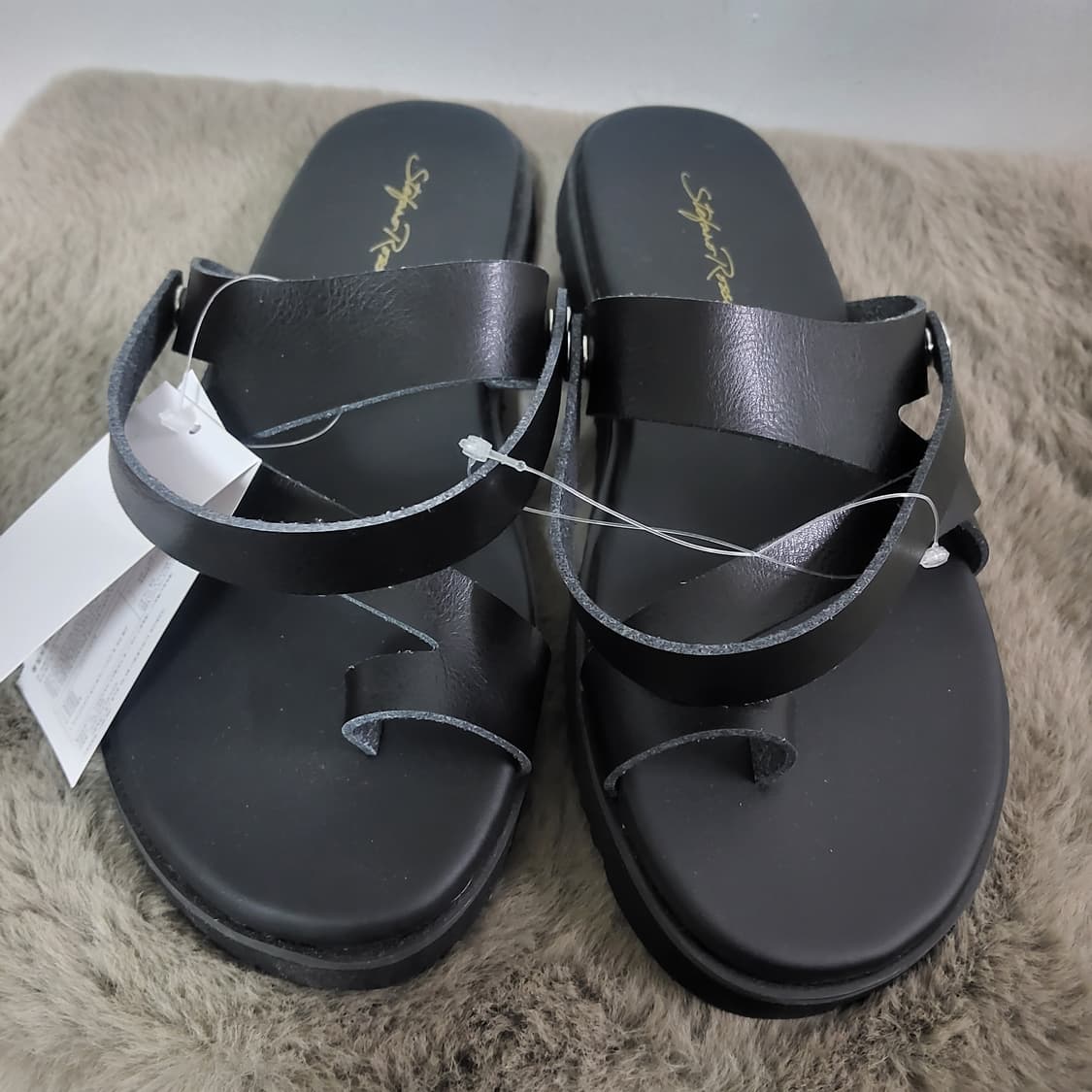 새상품 스테파노로시 남자 가죽 샌들 쪼리 슬리퍼 260 상품이미지2