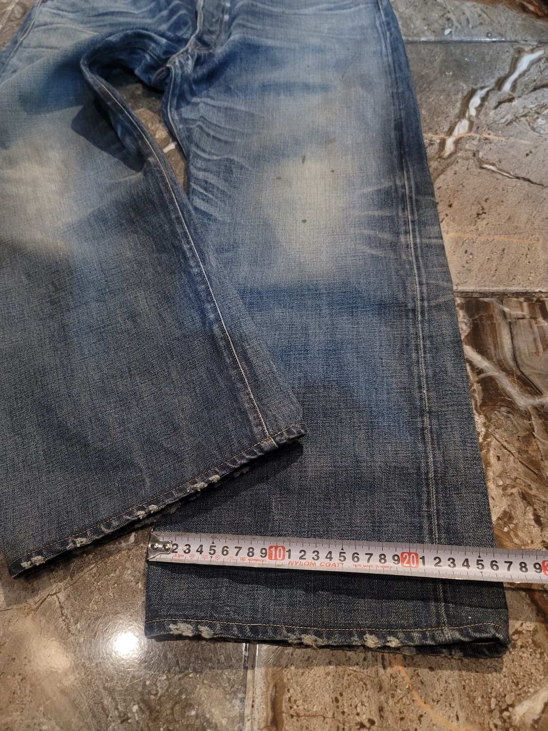 더블알엘 워싱 셀비지 데님팬츠 (빅사이즈) 상품이미지8