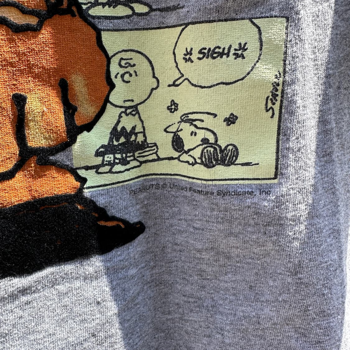 00‘s charlie brown comics t shirt 상품이미지3