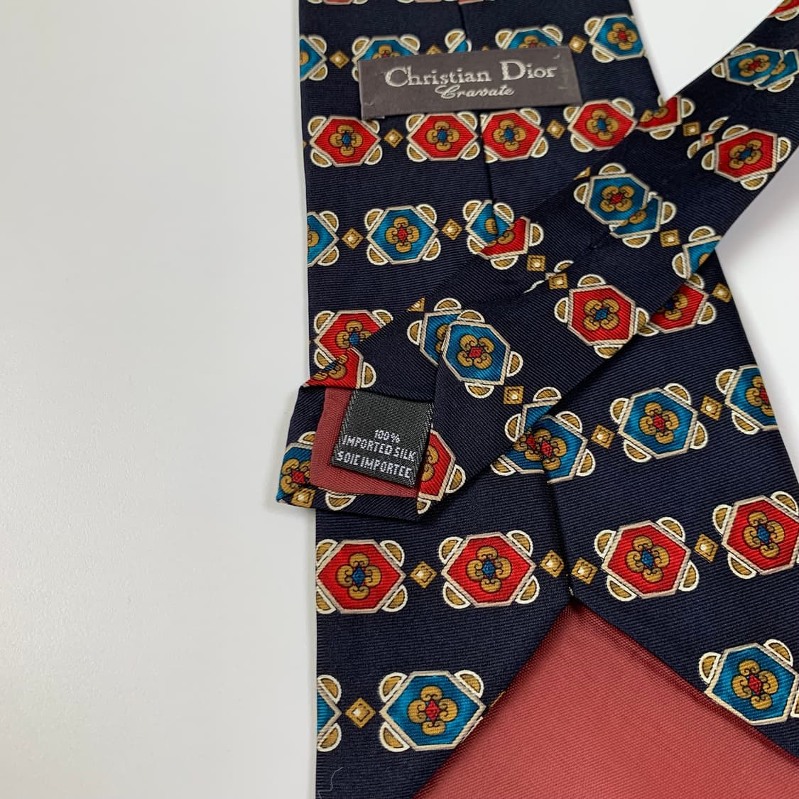 디올(Dior) 기하학적패턴 최상급 명품넥타이 A+ 결혼식룩 코디 상품이미지7