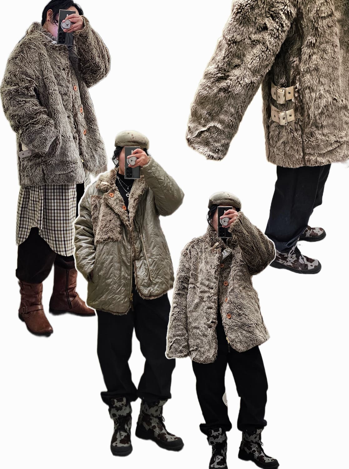 00's 에코퍼 리버시블 아우터 상품이미지2