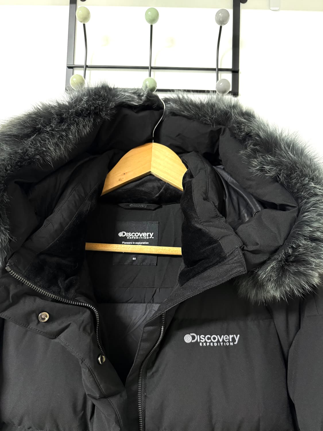 90사이즈 여성 디스커버리 캘리 구스다운 롱패딩 상품이미지3