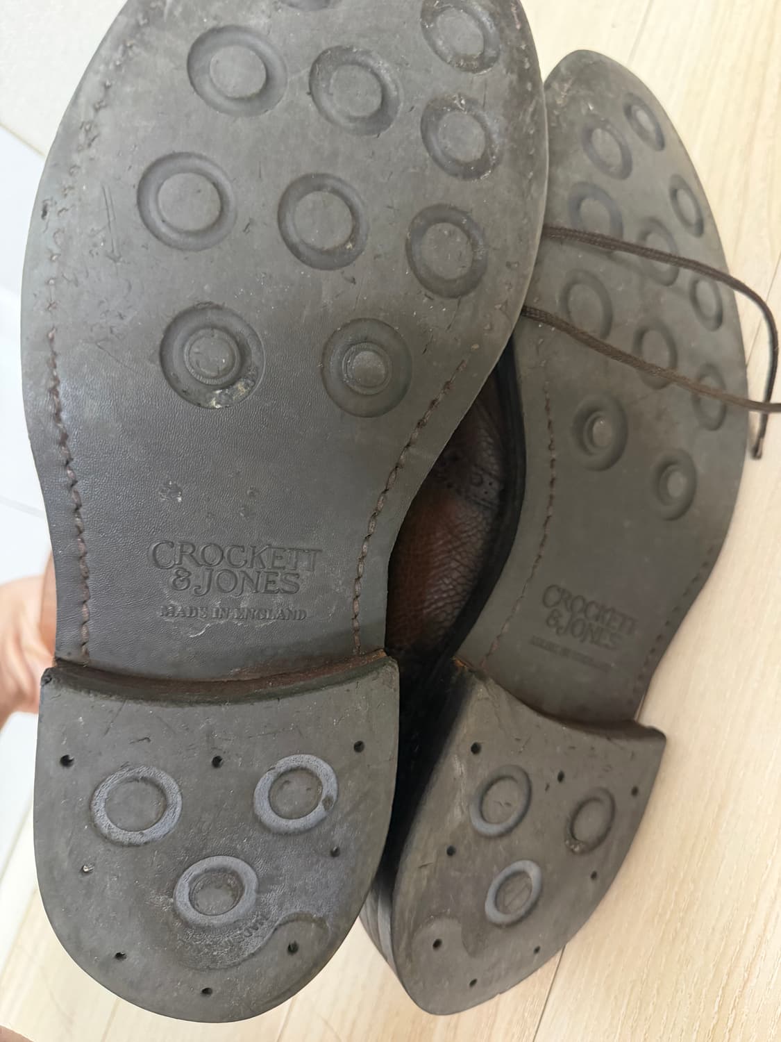 crokett&jones 브라운 레이스업 부츠 상품이미지5