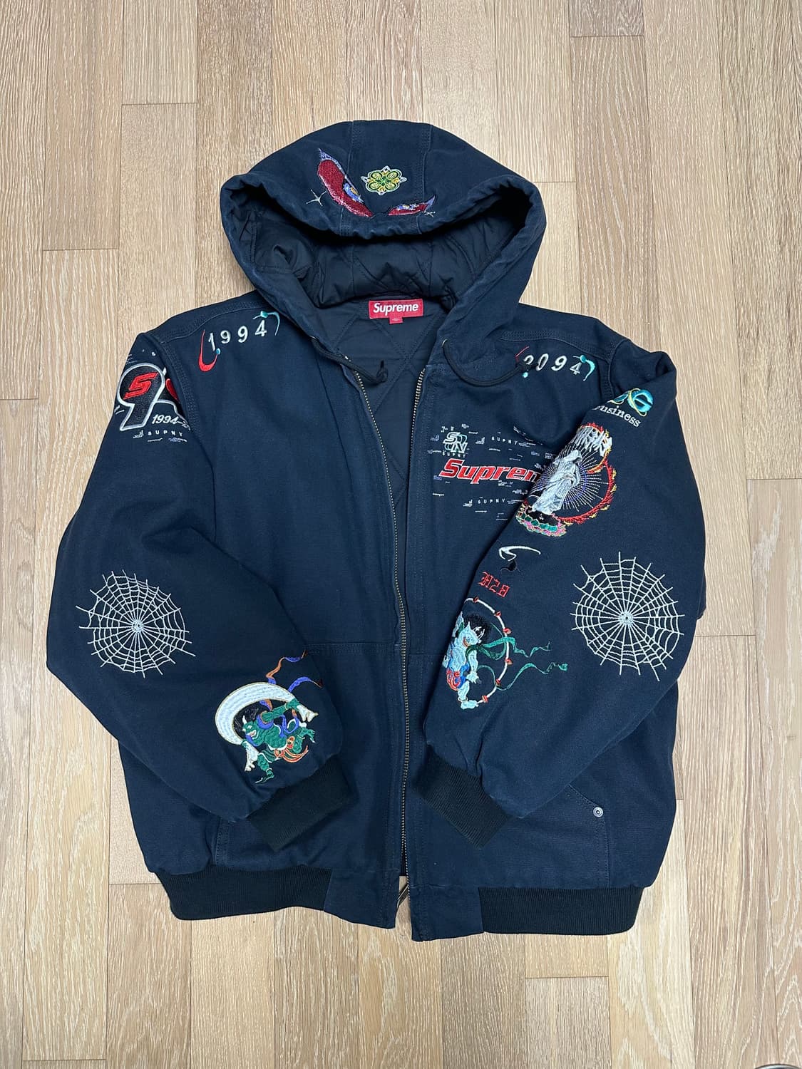 24 SS 슈프림 아오이 supreme aoi 자수 워크 자켓 후드 L 상품이미지2