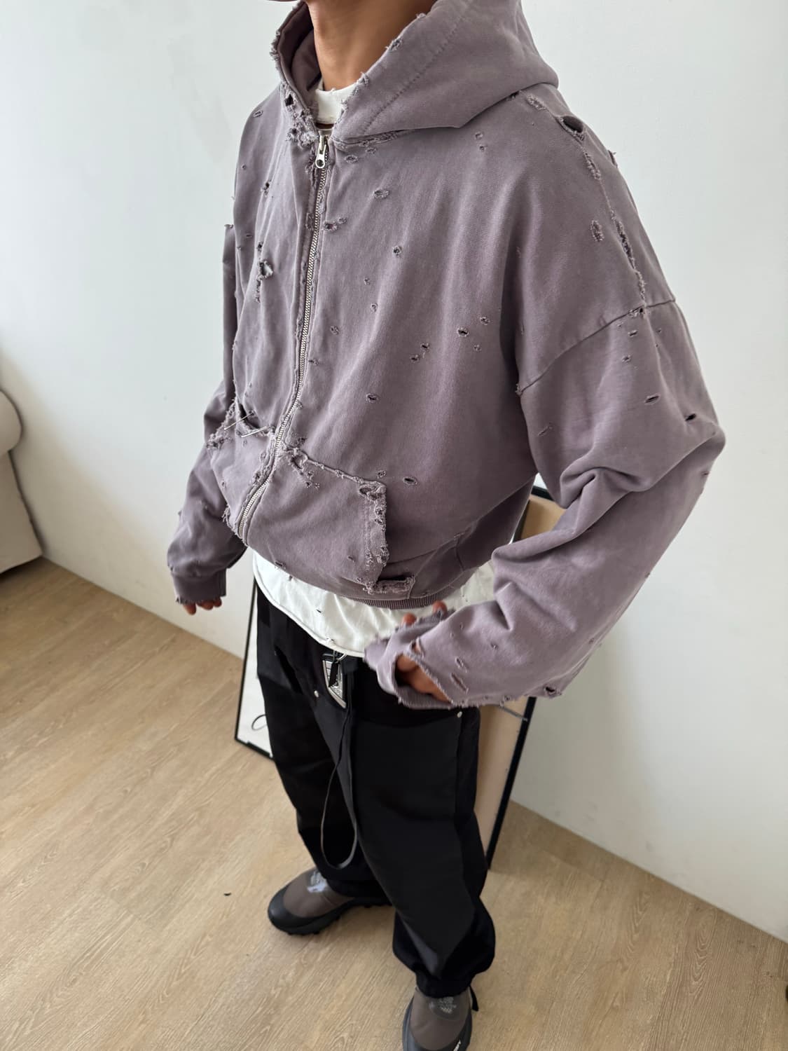 빈티지 후드집업 상품이미지1