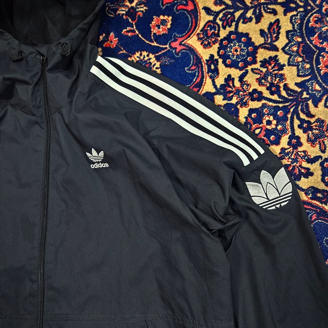 아디다스(Adidas) 트레포일 후드 바람막이 자켓 XL size 상품이미지3