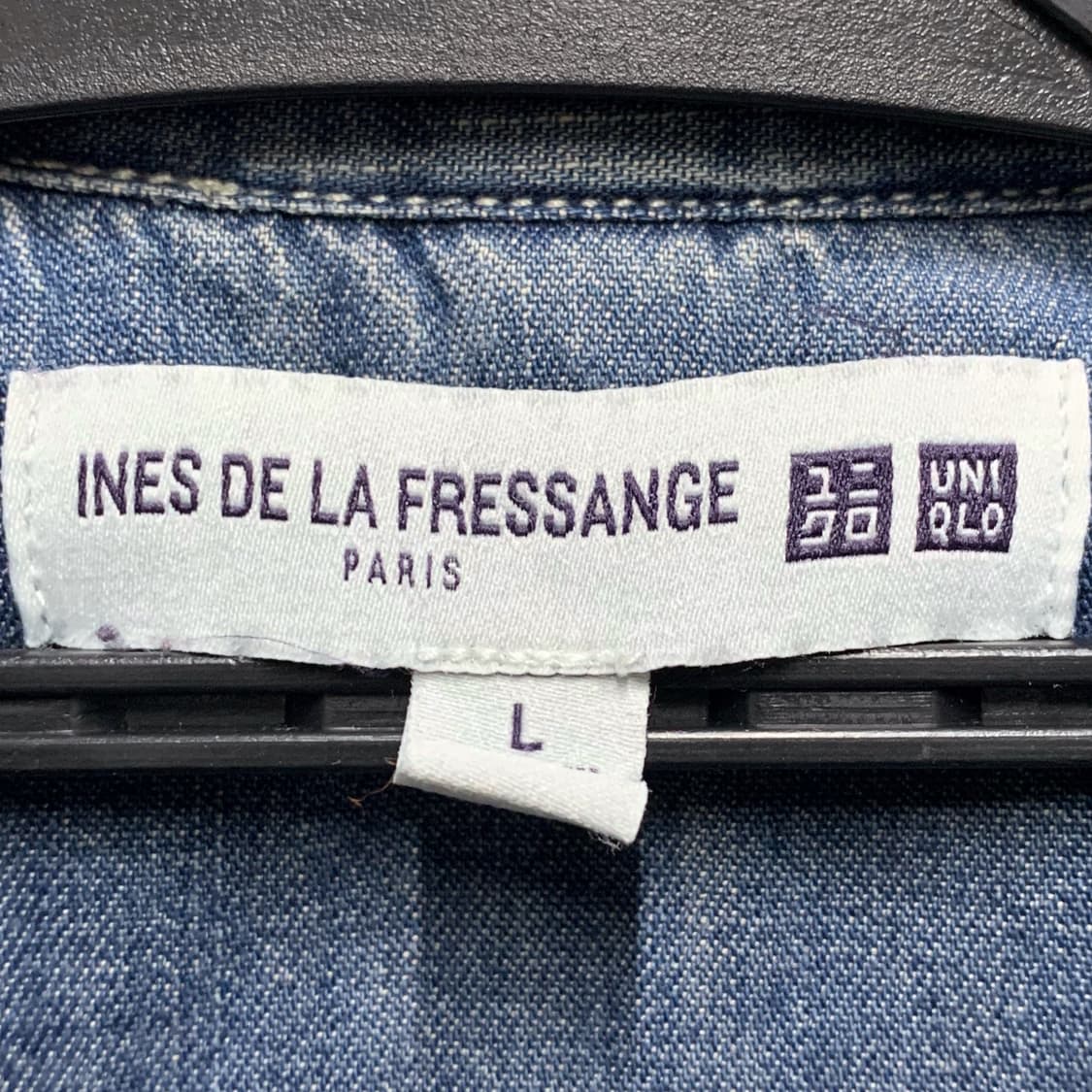 [S/WOMEN] 유니클로X이네스 드 라 프라상쥬 데님 샴브레이 셔츠 상품이미지4