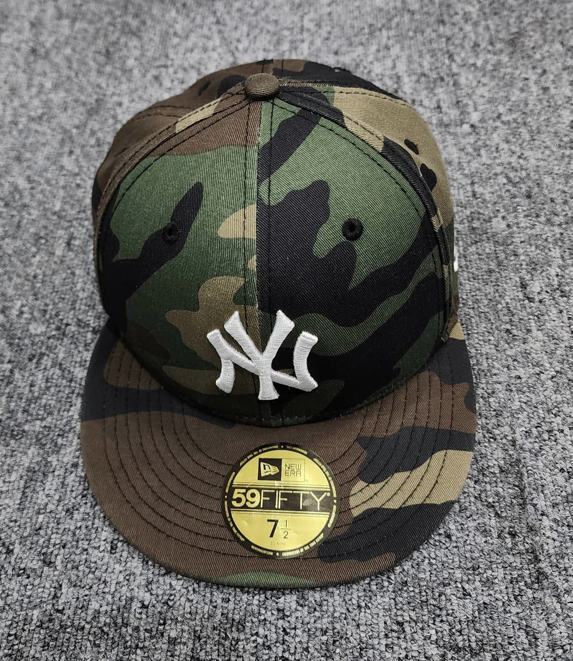 뉴에라 뉴욕 양키즈 우드랜드 카모 59FIFTY 7 1/2 스냅백 모자 상품이미지2