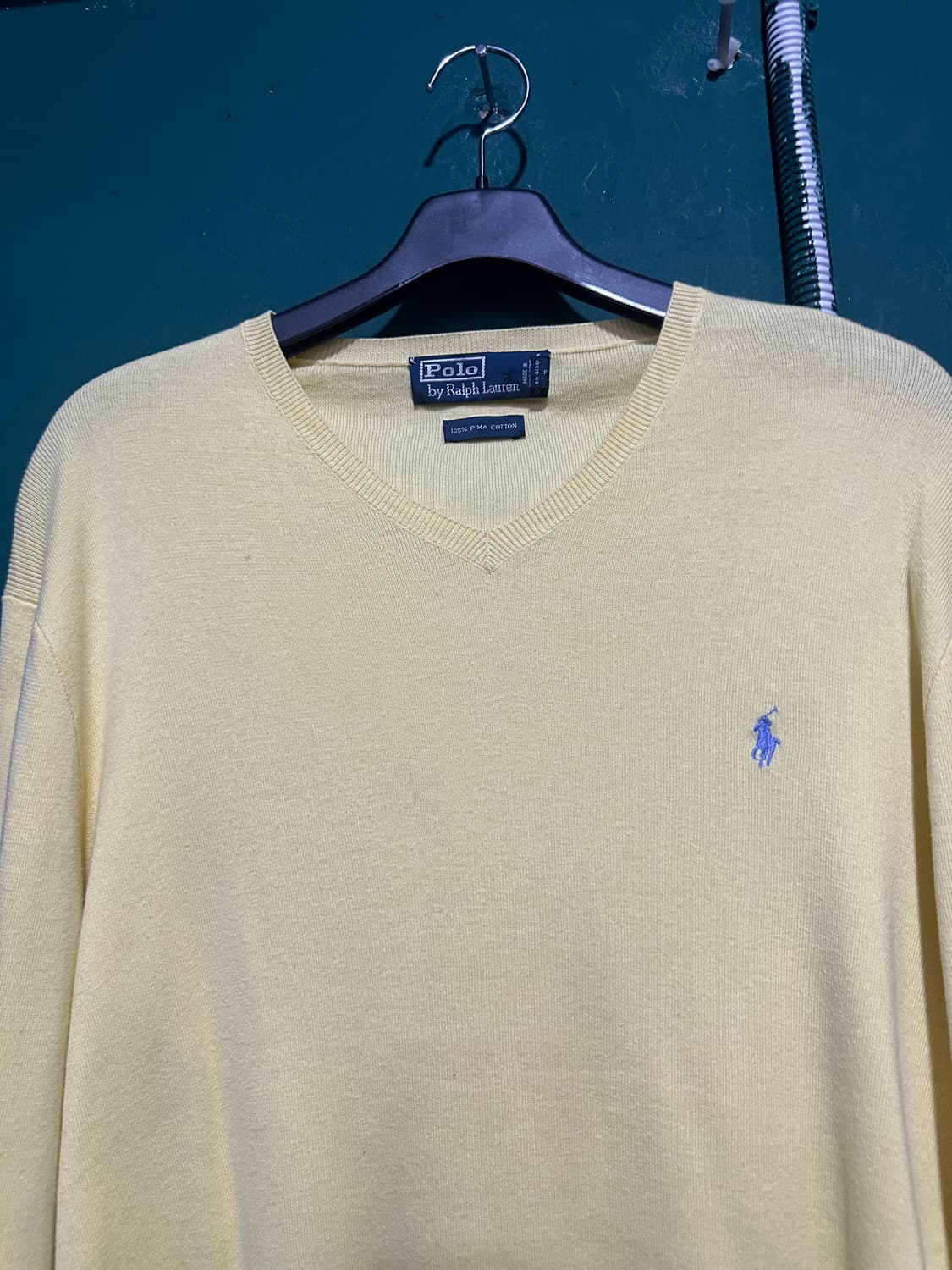 폴로 니트 옐로우 XL 상품이미지2