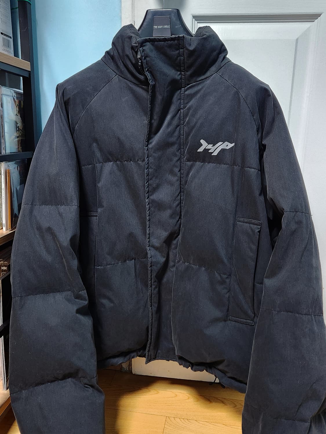 i4p 체인 숏패딩 블랙 L 상품이미지2