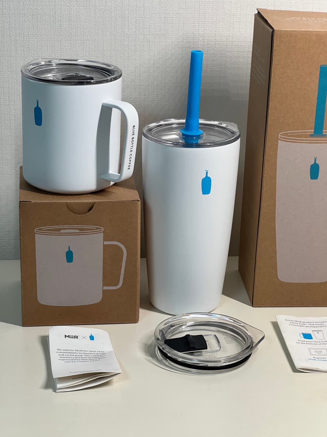 블루보틀 x 휴먼메이드 콜라보 커뮤터 컵 텀블러 머그컵 세트 판매  상품이미지3