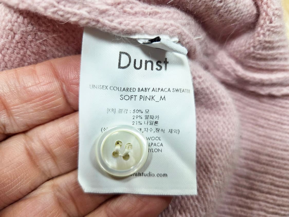던스트(DUNST) 베이비알파카 울 카라니트 66-77 새상품 상품이미지8