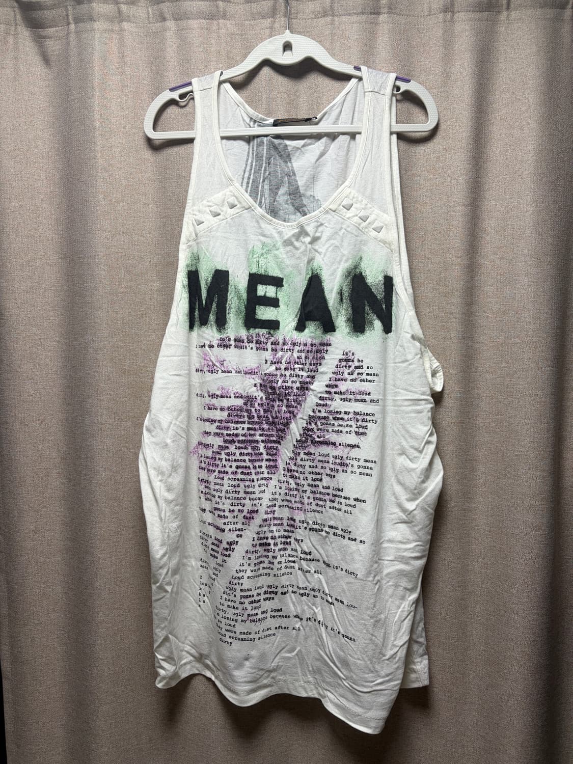 디젤 스터드 프린팅 나시 원피스 상품이미지1