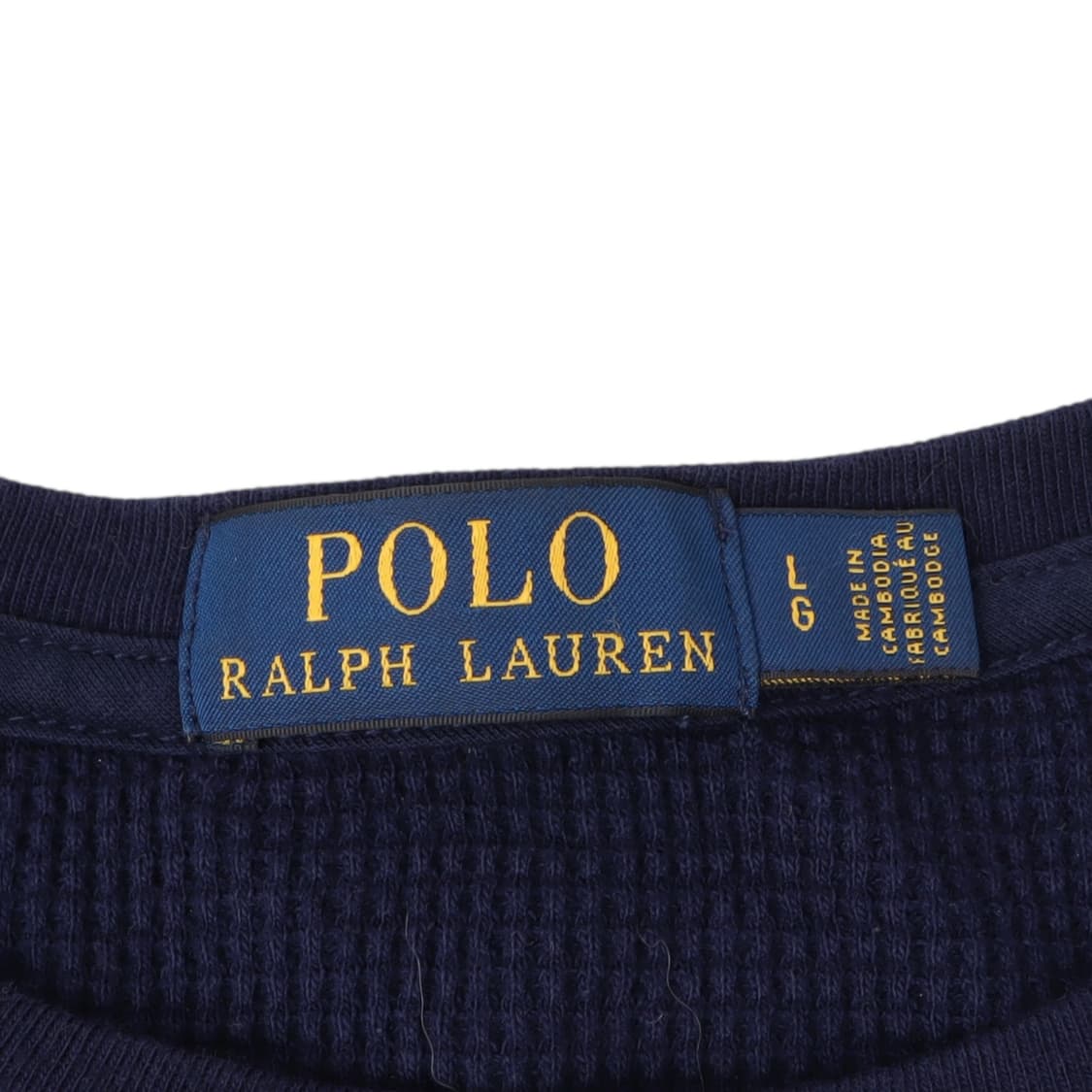 폴로 랄프로렌 네이비 와플 롱슬리브 티셔츠 상품이미지8