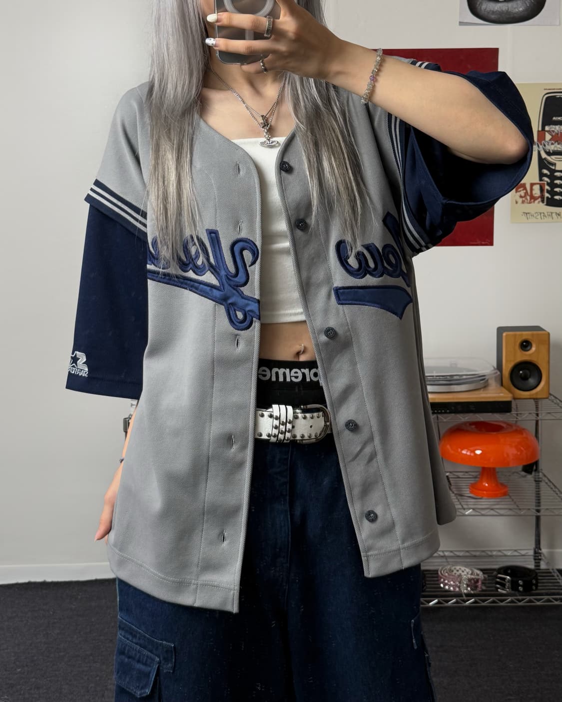 스타터 00s 뉴욕 양키즈 베이스볼 져지 상품이미지1