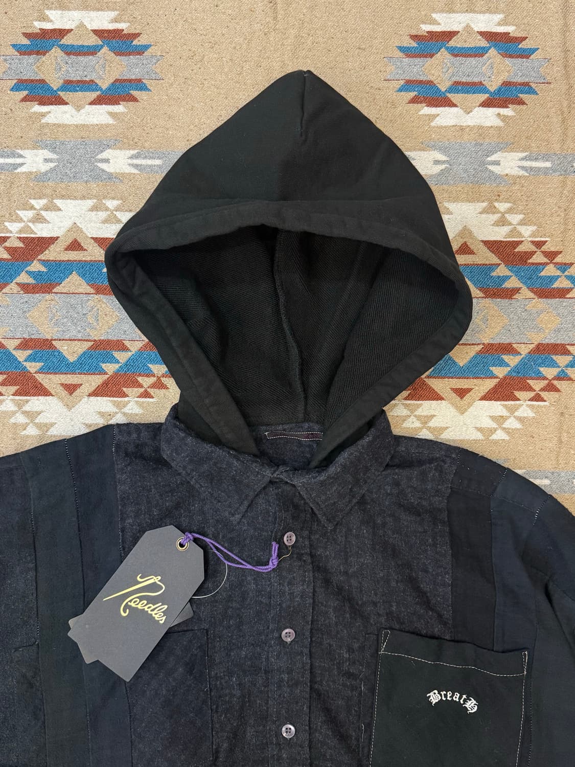 [OS] 니들스 x 브레스 리빌드 7컷 와이드 후드 셔츠  상품이미지2