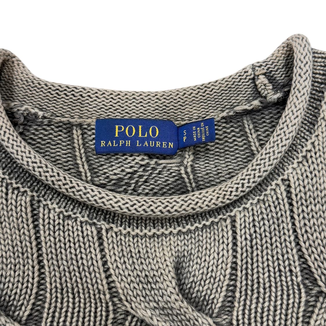 폴로 랄프로렌 엠브로이드 자수 케이블 니트 S 상품이미지5