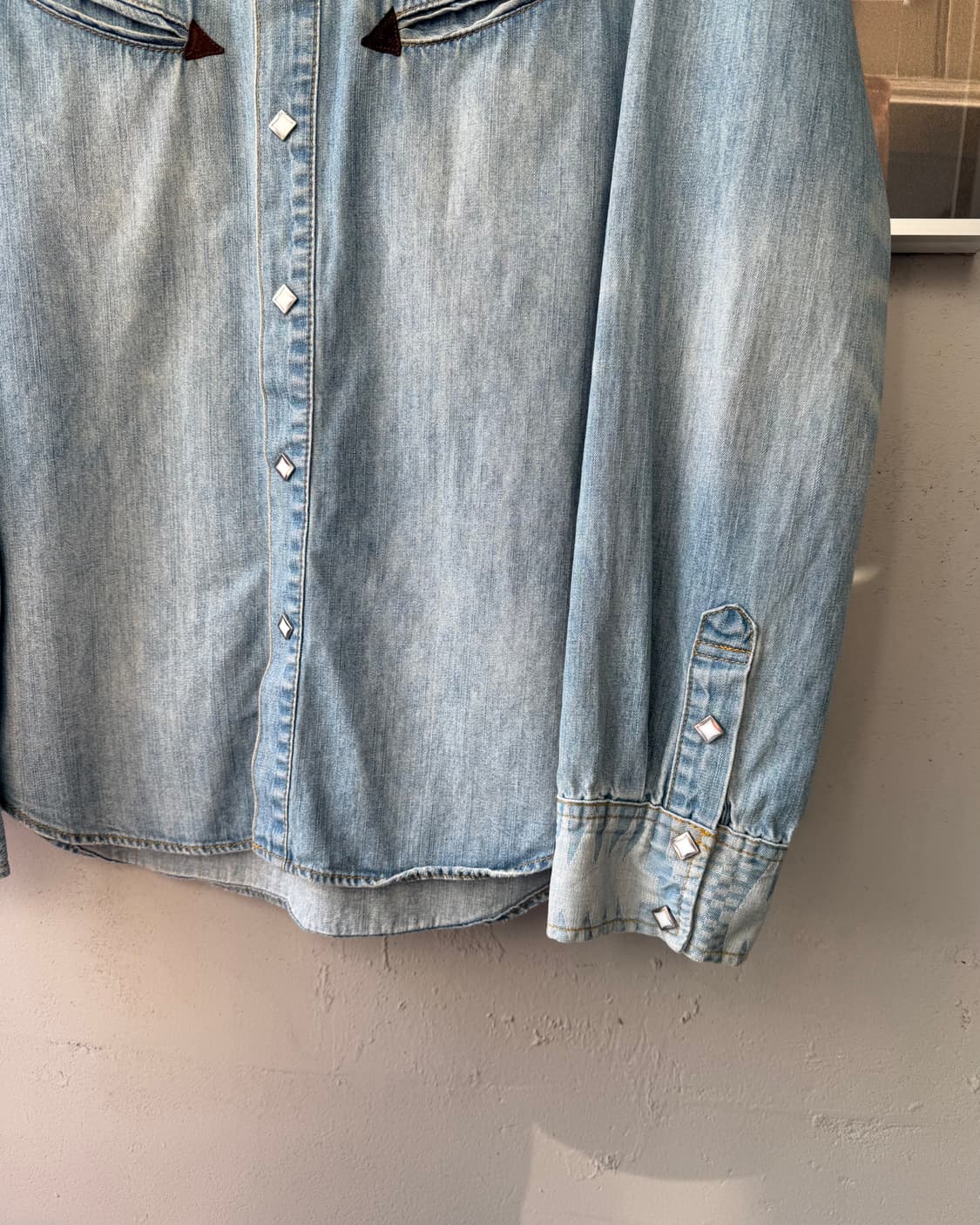 Indian Motorcycle western denim shirt 상품이미지4