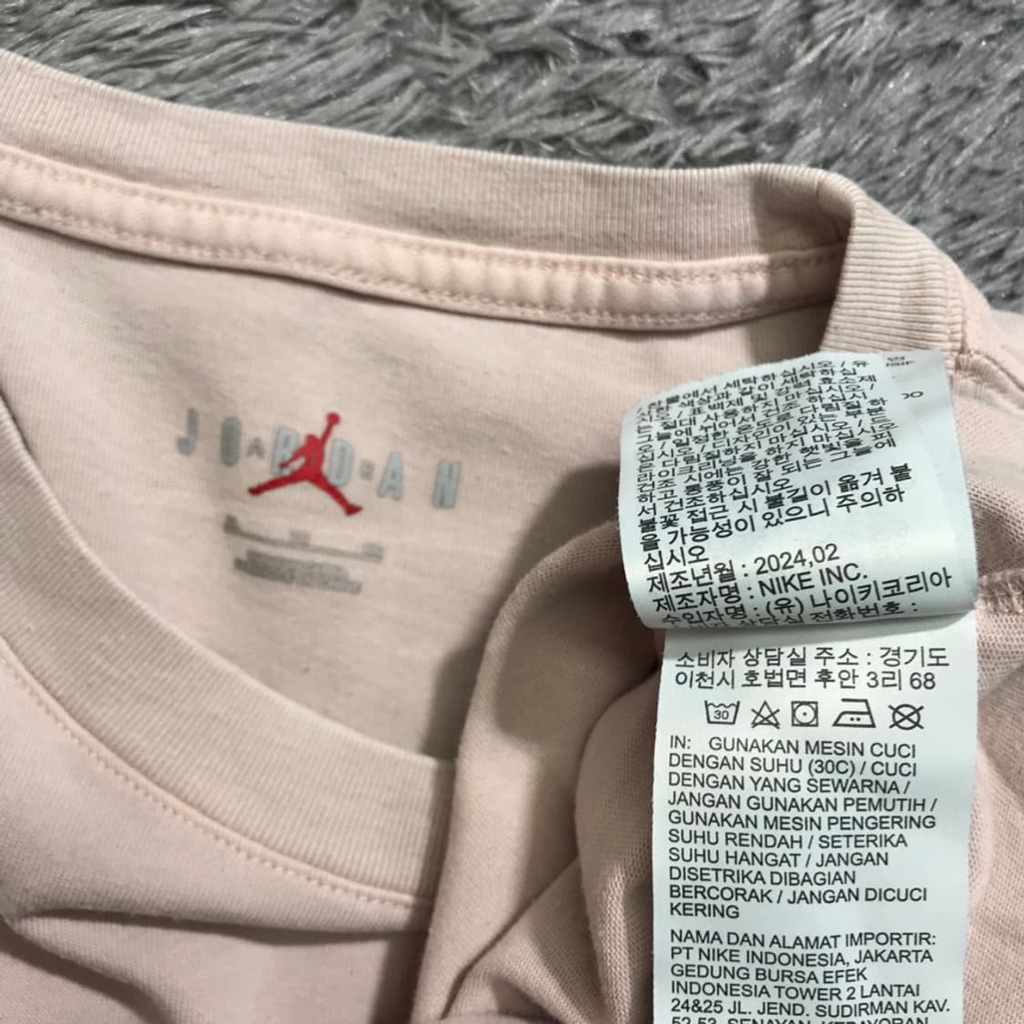 [[XL] 나이키(NIKE) 조던 플라이트 오버핏 반팔티셔츠@745 상품이미지7