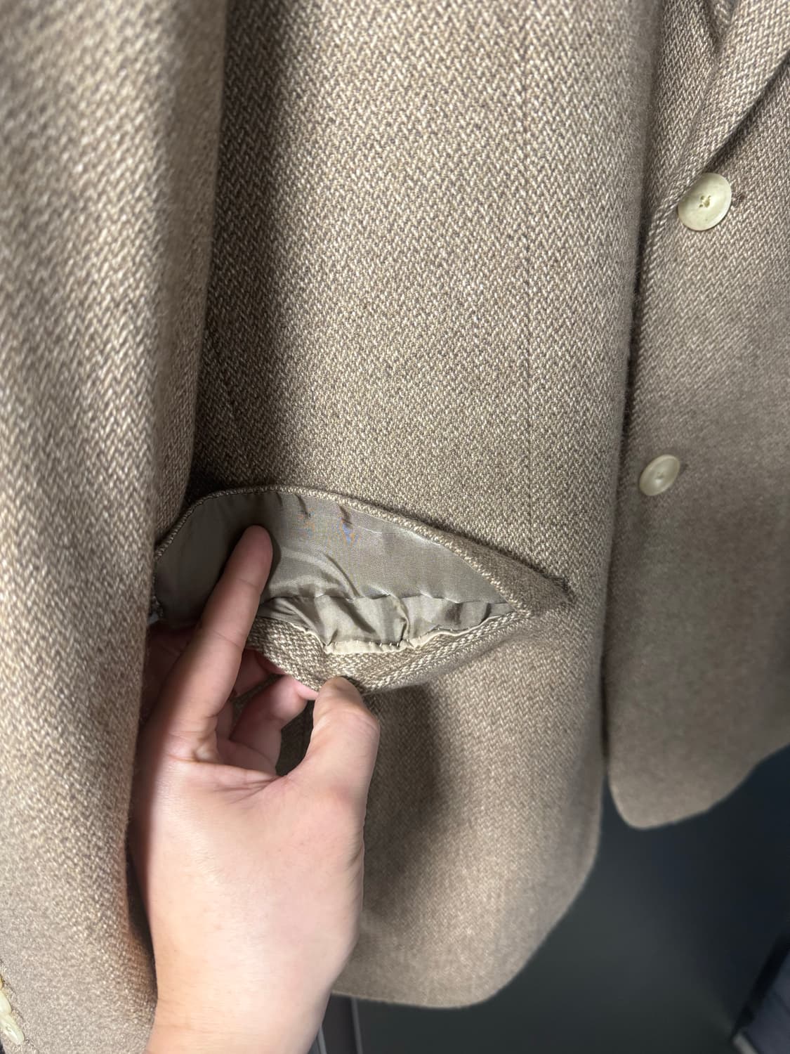 [5] 오라리 헤링본 블레이저 자켓 상품이미지3