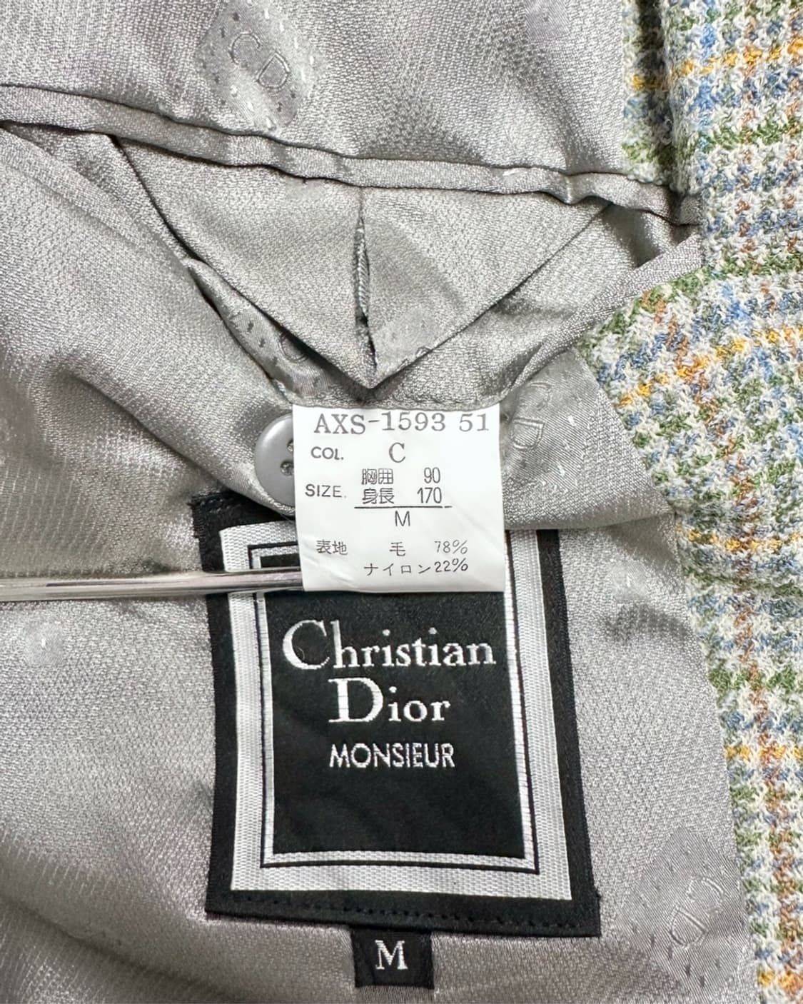 크리스찬디올 울 체크자켓 상품이미지4