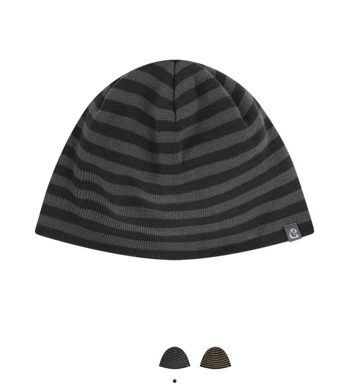 코이세이오 듀얼 스트라이프 비니 퍼플 그레이 상품이미지1