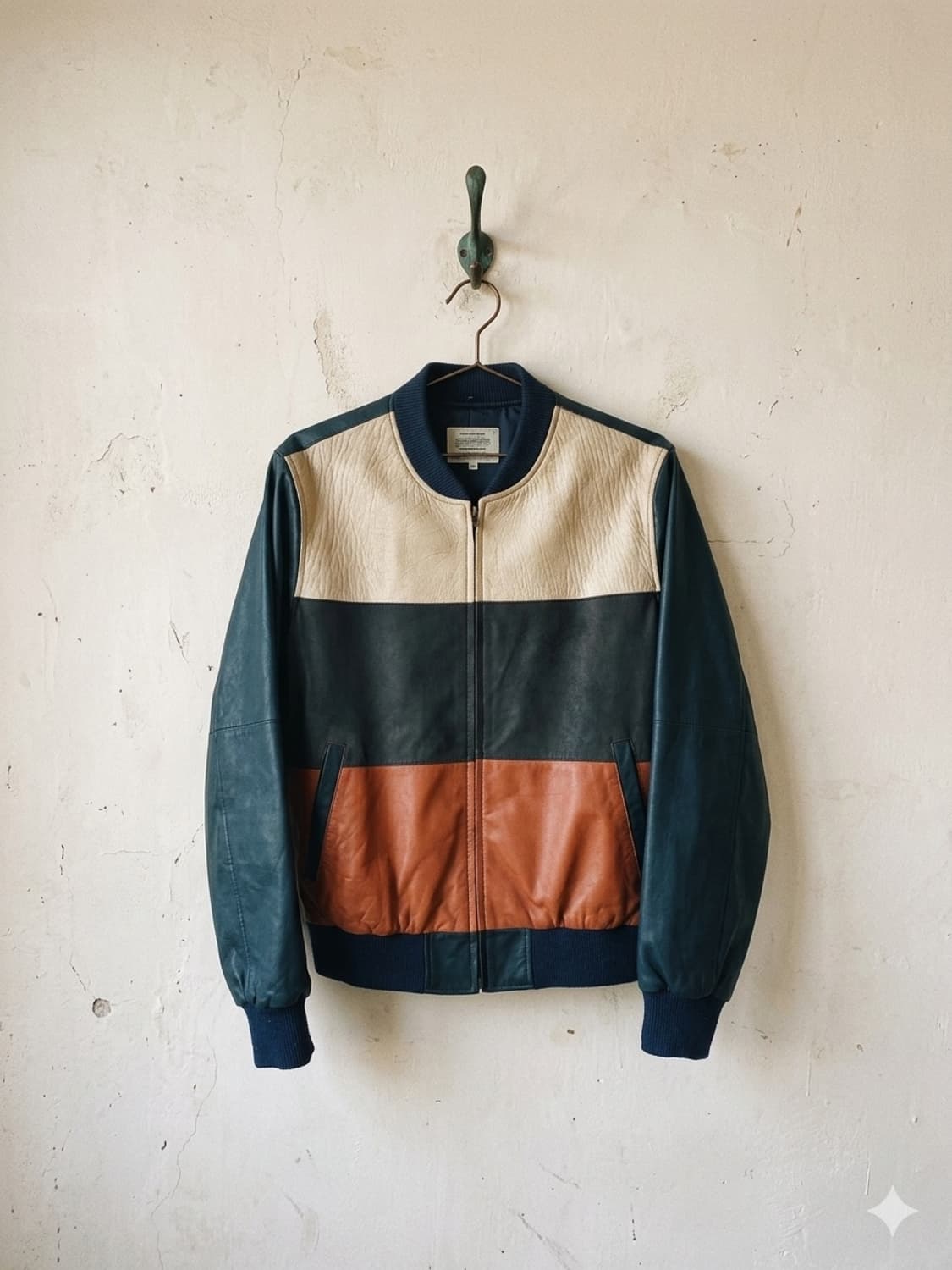 솔로프라감성 프리미엄 가죽 보머 자켓 상품이미지1